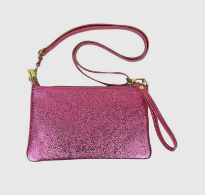 Compact Leather Shiny Purse