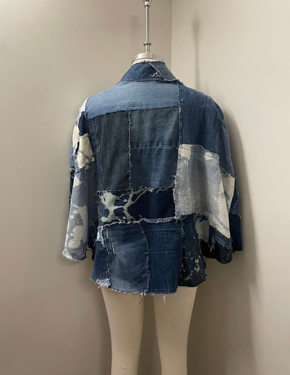 Reclaimed Denim Poncho